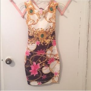 Lipsy London bodycon chain print dress. NEVER WORN