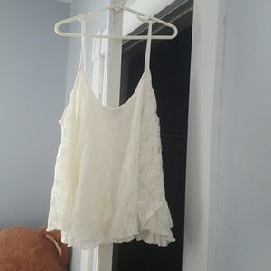 White lace tank top