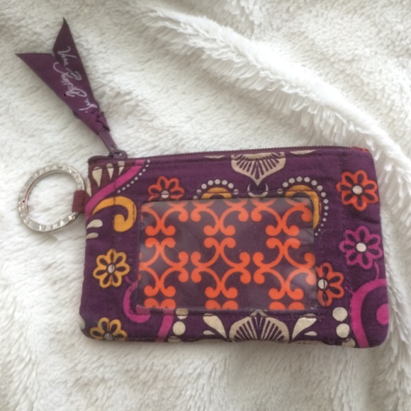 Vera Bradley Zip ID Case Safari Sunset