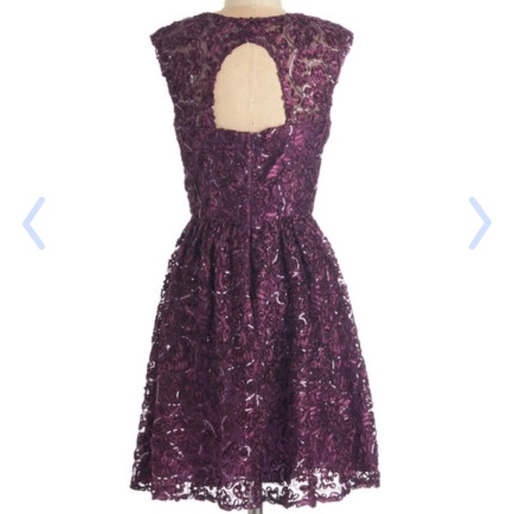 Modcloth Twinkling at Twilight in Plum - Picture 2 of 4