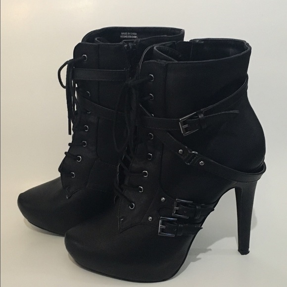 Aldo Black Booties worn once