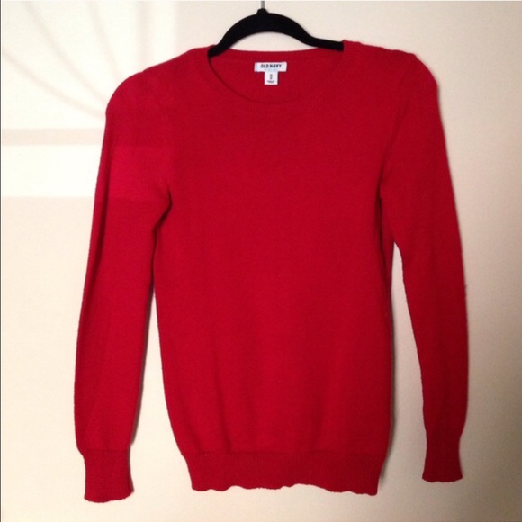 Red Crew Neck Sweater