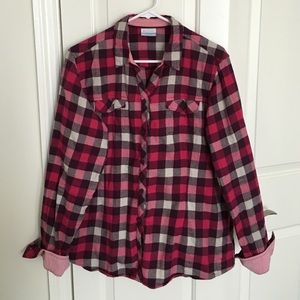 Columbia Pink Flannel Shirt