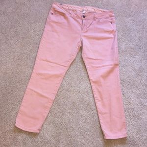 LC Lauren Conrad Blush Pink Skinny Jeans Size 16