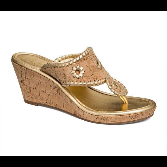 Jack Rogers Shoes - Jack Rogers Marbella Mid Espadrille Cork/Gold