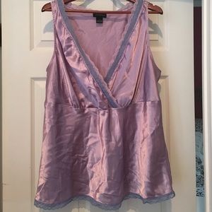 Lane Bryant Purple Lace Tank