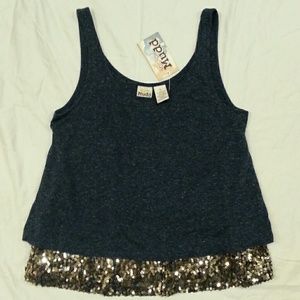 Mudd tank top with sequins