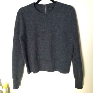 J. Crew Wool Back Zip Sweater