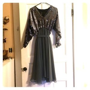 Sequence full skirt dress