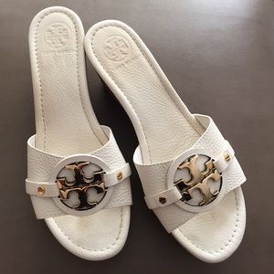 TORY BURCH White "Patti" Wedge!