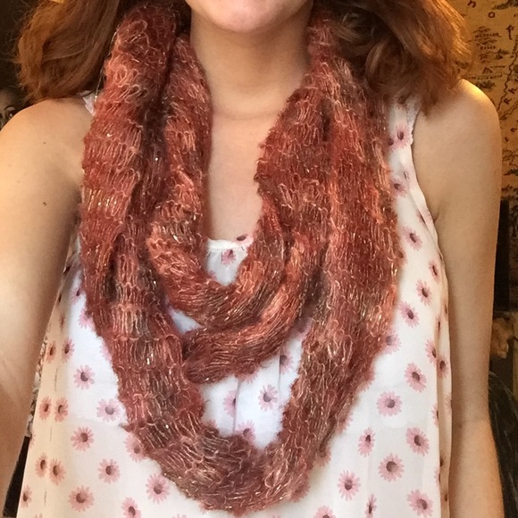 Orange/Gold Infinity Scarf