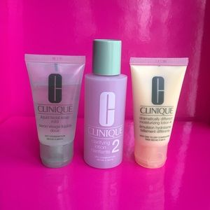 Clinique's basic skin care deluxe travel size