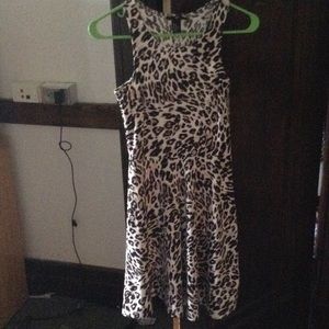 Cheetah print skinny dress