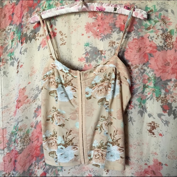 Full Tilt Floral Bustier Cami