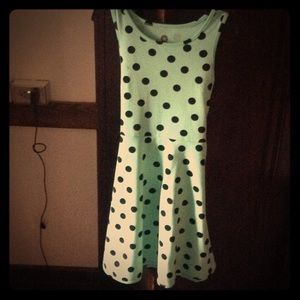 Mint green skater dress