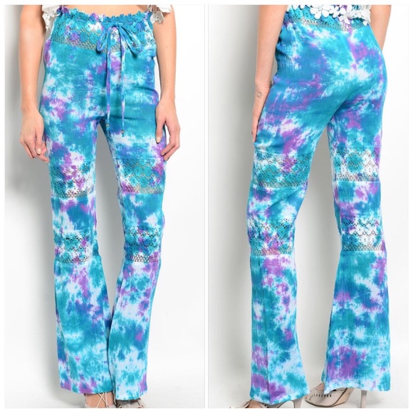 💥CLEARANCE SALE Crochet Inset Swim Cover Pants - Picture 3 of 4