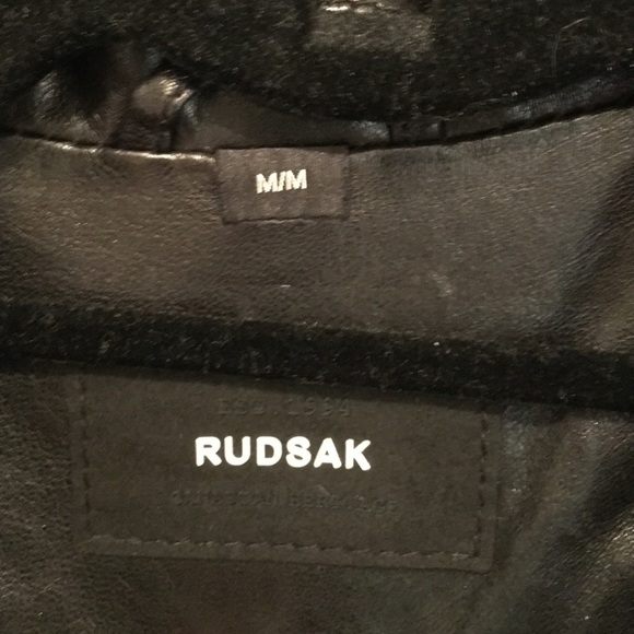 Rudsak runway leather fur moto jacket - Picture 3 of 4