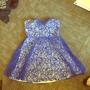 Lace Betsey Johnson strapless dress