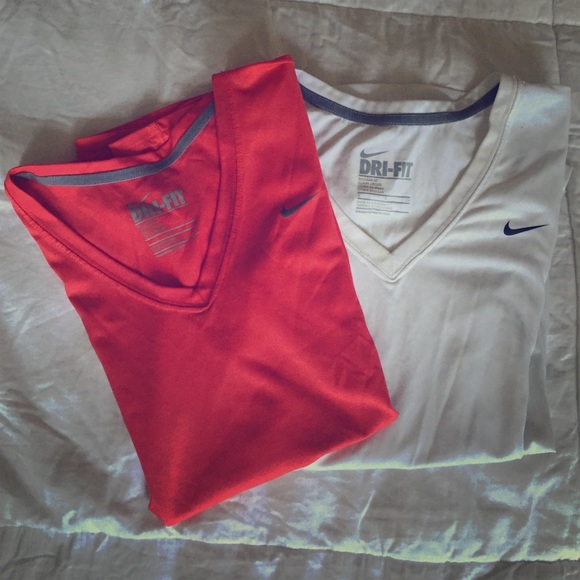 2 Nike dry fit work out shirts