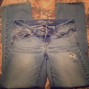 American Eagle Distressed Slim Boot