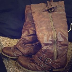 Carlos brown riding boots