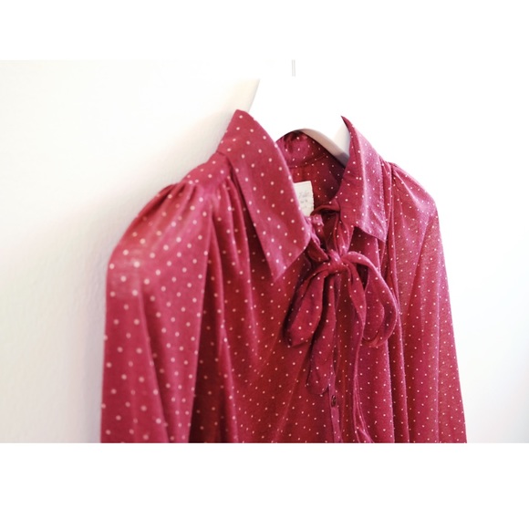 [SOLD] ZARA Ribbon Button Down - Picture 2 of 3