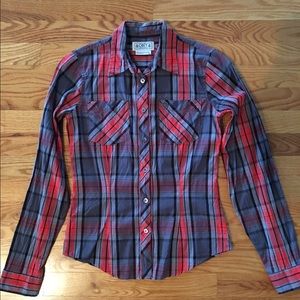 Obey Plaid Button Down
