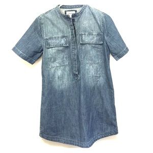 Denim shift dress
