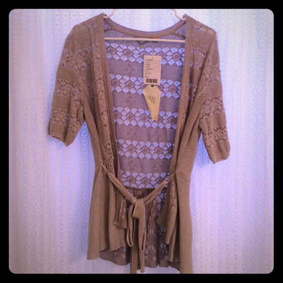 Anthropologie Knitted and Knotted cardigan