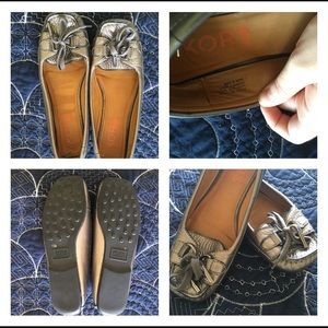 Michael Kors Metallic Leather Flats