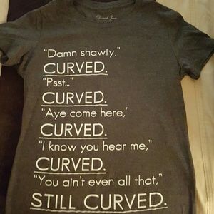 Derrick Janx ..Curved t-shirt