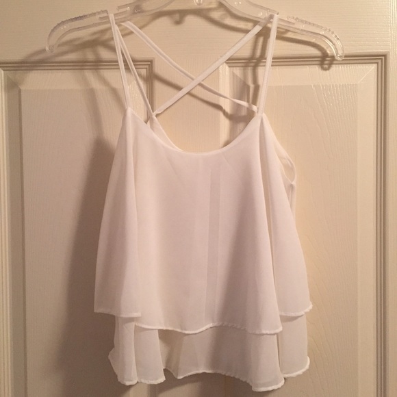 White flowy tank