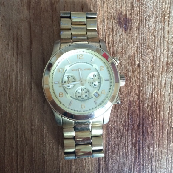 Michael Kors MK8077 Yellow Goldtone Watch