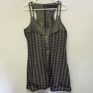 Fun black and gold mini