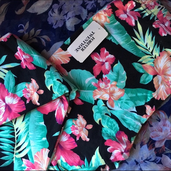 Forever 21 Tropical Print Leggings