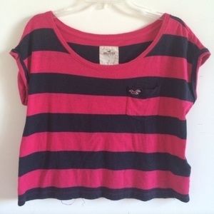 Pink Stripped Hollister Shirt