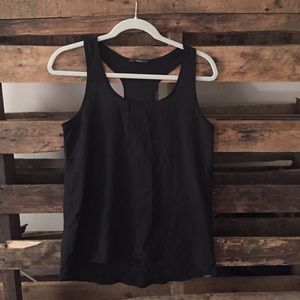 Black racer back top