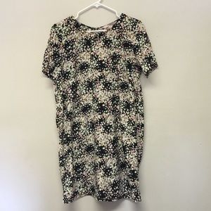Floral print shift dress