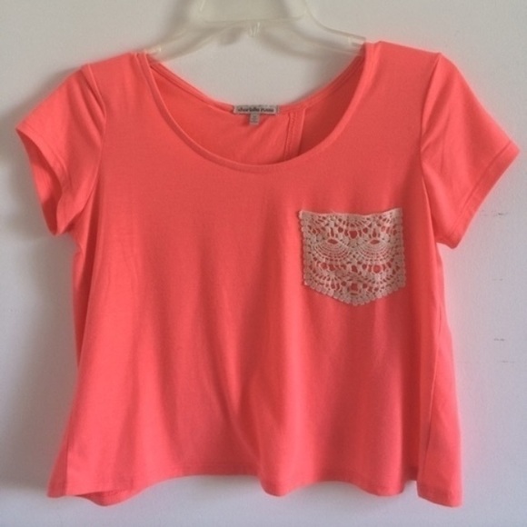 Neon Orange Backless Shirt