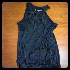 Jennifer Lopez dark green dressy camisole
