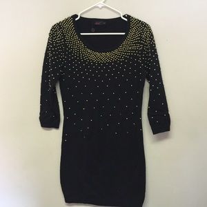 Black mini with fun bead detail