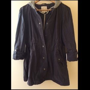 Forever 21 navy hooded jacket