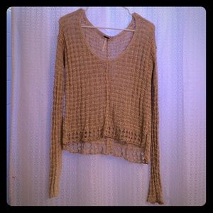 Lightweight Free People Cropped Sweater