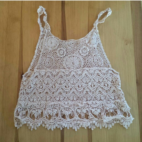 Pastel pink Crochet coverup