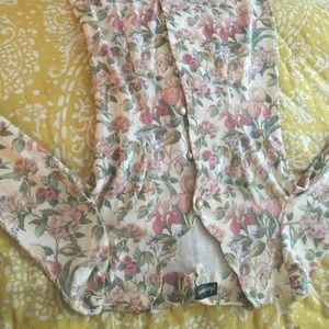 Vintage button down floral dress