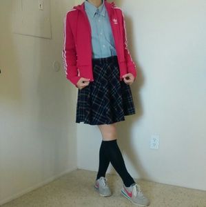 Adidas vintage red zip hoodie sweatshirt