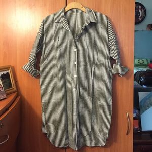 Long Dress Shirt in Grey 💋