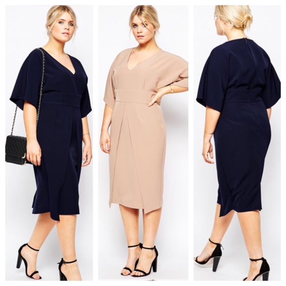ASOS Asymmetric Dress with Kimono Sleeves