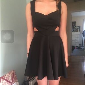 Black Cut Put Dress