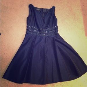 Navy Blue Cocktail Dress